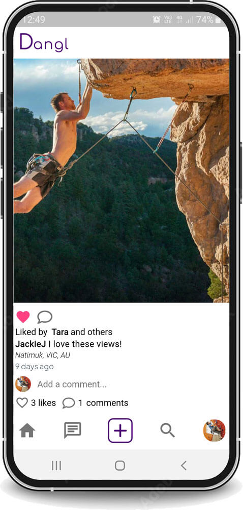 Climbing Social Feed